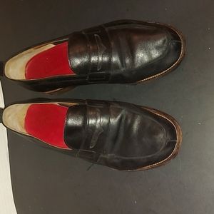 Grenson loafers, soft black leather,  10E, fit large for size.